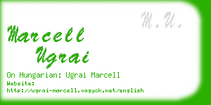 marcell ugrai business card